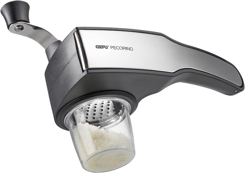 GEFU Rotary Grater with Interchangeable Drums for Cheese, Nuts, and Chocolate - Black - Image 1