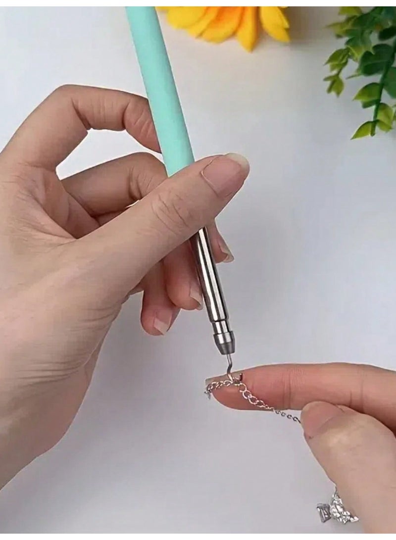 2 jewelry and tool assistant bracelets, lock bracelets, and assistant locks for wearing jewelry and necklaces, modern metal accessories, simple beauty and personal care tools (adjustable in length/short) - Image 3