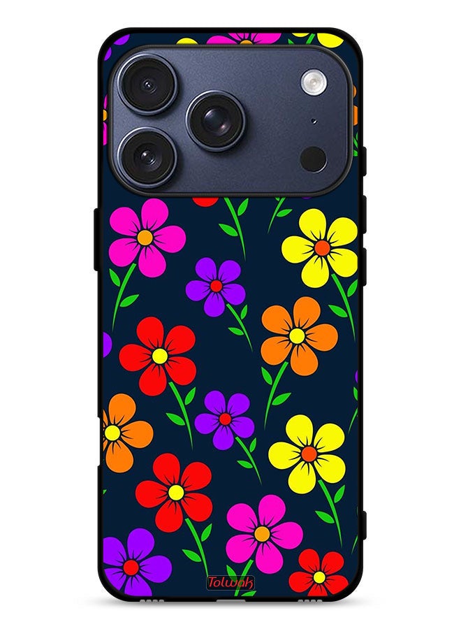 Tolwak Apple iPhone 17 Pro Protective Case Cover Colorful Flowers - Image 1