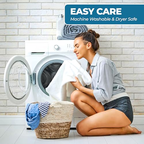 Superior Ultra-Soft 3-Piece Cotton Towel Set, Daily Use for Bathroom, Guest Room, Quick Dry, Set Includes 1 Bath Towel, 1 Hand Towel and 1 Washcloth, Essential Plush Towels for Home, Black - Image 4