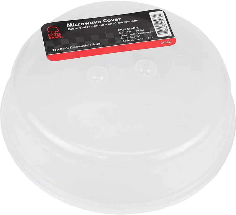 Chef Craft Clear Microwave Cover 10Inches Diameter 2Pack