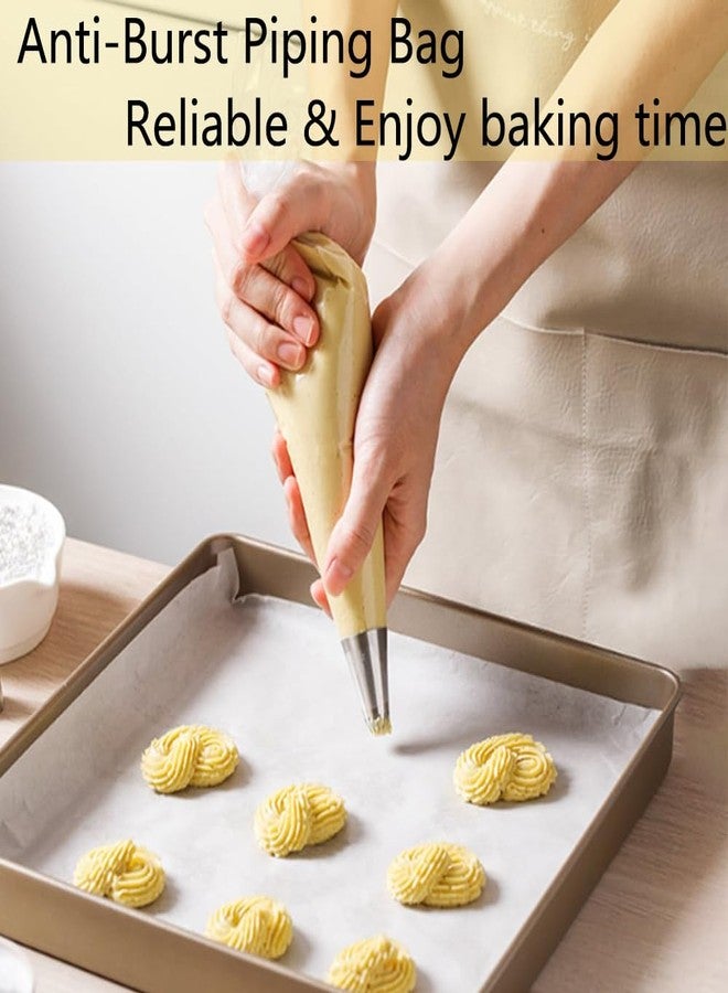 GZMAISULEE Piping Bags Disposable 14 Inch 100PCS Anti Burst Thicken Pastry Bags with 6 Icing Bag Ties for Cookie Cake Frosting Decorating Baking Supplies - Image 4