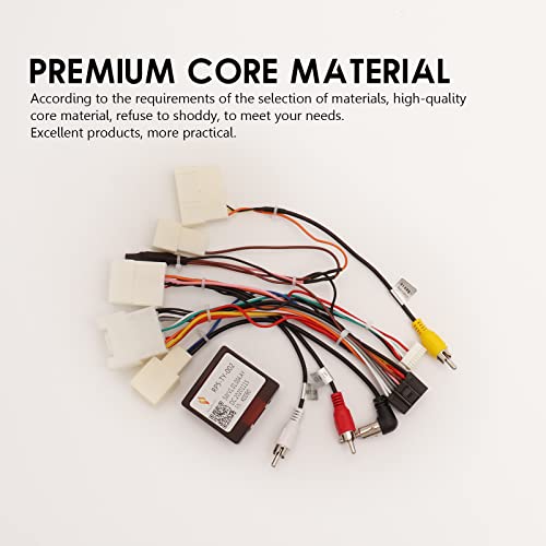 ViaBecs Car Stereo Wiring Harness with Canbus for Toyota Camry RAV4 Corolla Tundra Highlander 2007-2013, Radio Wire Harness Power Cable Support 16PIN Android Head Unit JBL Amplifier Backup Camera SWC - Image 4