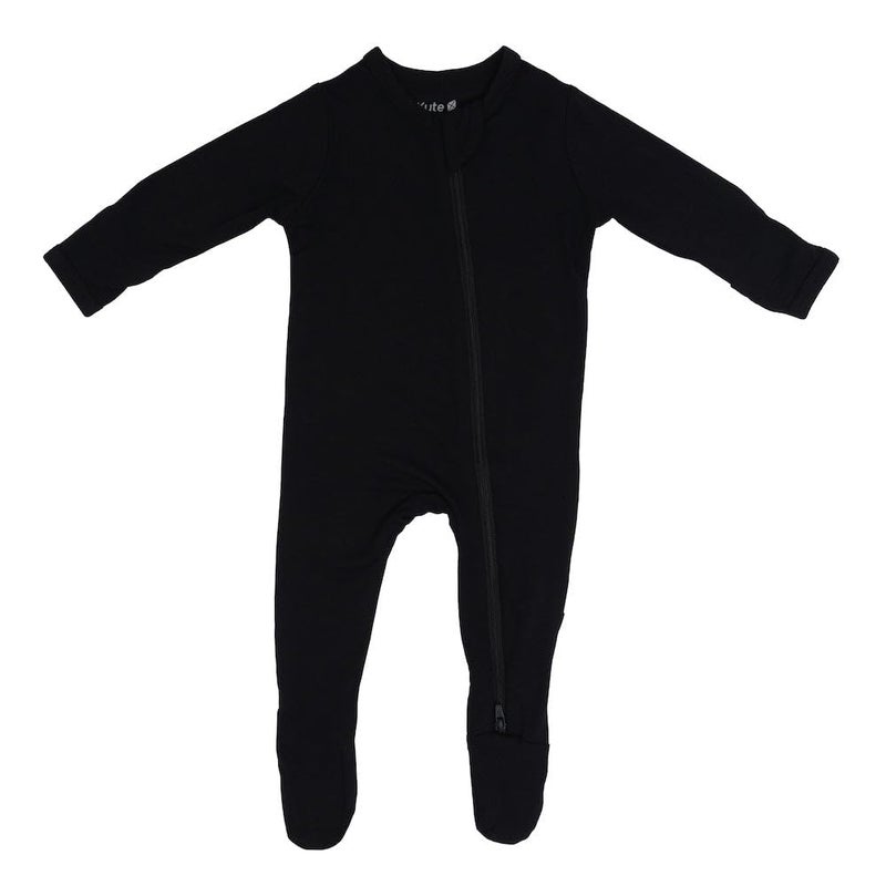 KYTE BABY Unisex Rayon Made From Bamboo, Zippered Rompers, (12-18 Months, Midnight) - Image 1