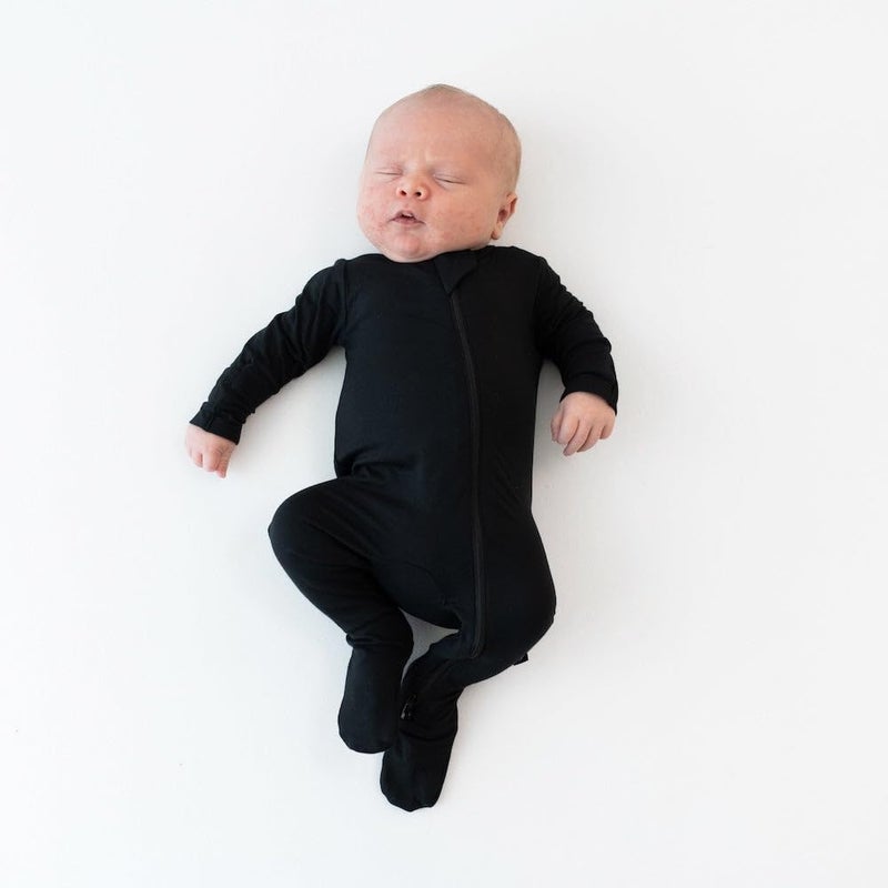 KYTE BABY Unisex Rayon Made From Bamboo, Zippered Rompers, (12-18 Months, Midnight) - Image 4
