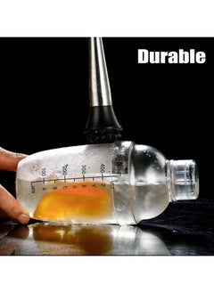 Oasisgalore Plastic Cocktail Shaker with Scale Beverage Shaker Bottle with Strainer for Home  - Image 4