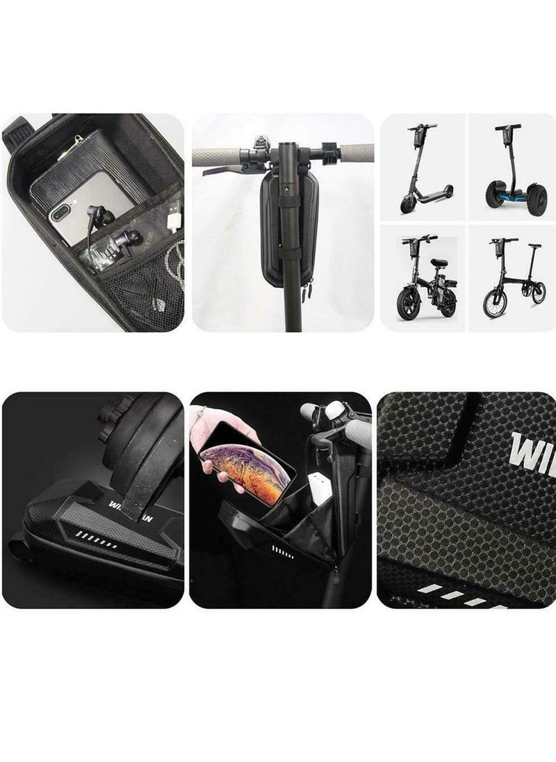 Generic Electric Scooter Front Hanging Storage Bag - Large Capacity Suspension Handlebar Bag Durable EVA for Charger Repair Tool for Xiaomi MI Mijia M365 Sedway Ninebot ES ES1/ES2/ES3/ES4 (3L)  - Image 3