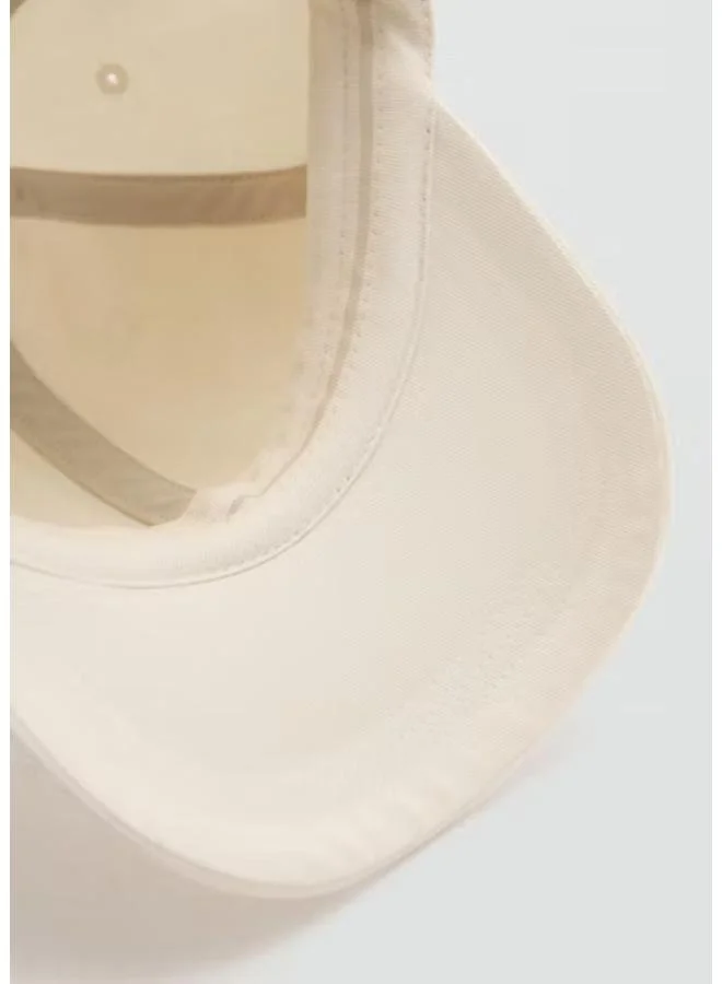 Mango Man 02-OFFWHITE Cotton Visor Cap for Men | Best Price UAE