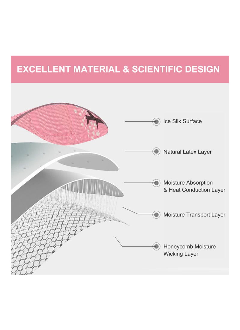 SYOSI - Baby Stroller Cooling Liner with Stroller Mosquito Net, Pushchair Liner Breathable Stroller Seat Liner Pushchair Accessory Infant Seat Cushion for Pushchair Stroller Pram Buggy and Car Seat (Pink) - Image 1