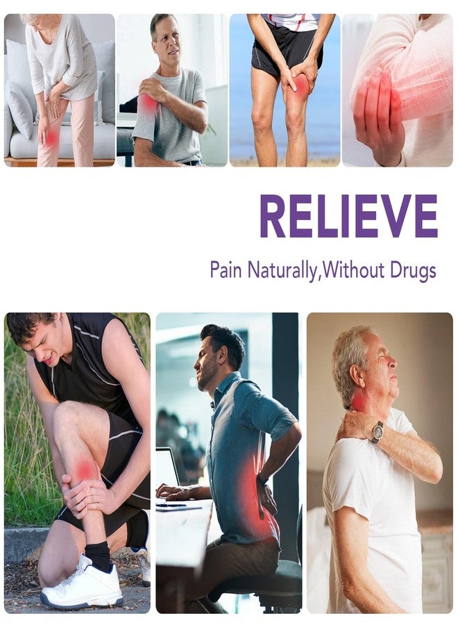 سيسليف جهاز تحفيز الأعصاب الكهربائي عبر الجلد ثنائي القناة (TENS) وجهاز تحفيز العصب العضلي (EMS) وجهاز تحفيز الأعصاب الكهربائي عبر الجلد وجهاز تحفيز العصب العضلي (PMS) (الموديل: YF1503) (بنفسجي) - Image 5