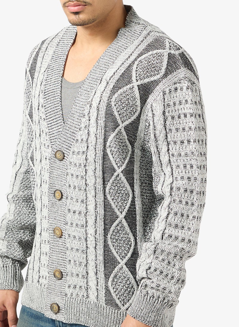 برايف سول كارديجان بأزرار - Image 3