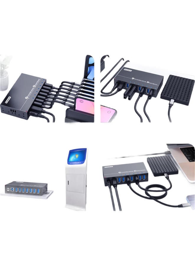SIPOLAR Usb 3.0 Expansion Dock Splitter High Speed 7-Port Hub Industrial Grade A-173 (3M) Hub Computer Extension Cable Docking Station With Single Port 1A Power Charging - Image 3