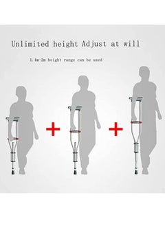 Cool Baby Portable Folding Crutches Aluminum Crutches Suitable for Elderly and Disabled  - Image 5