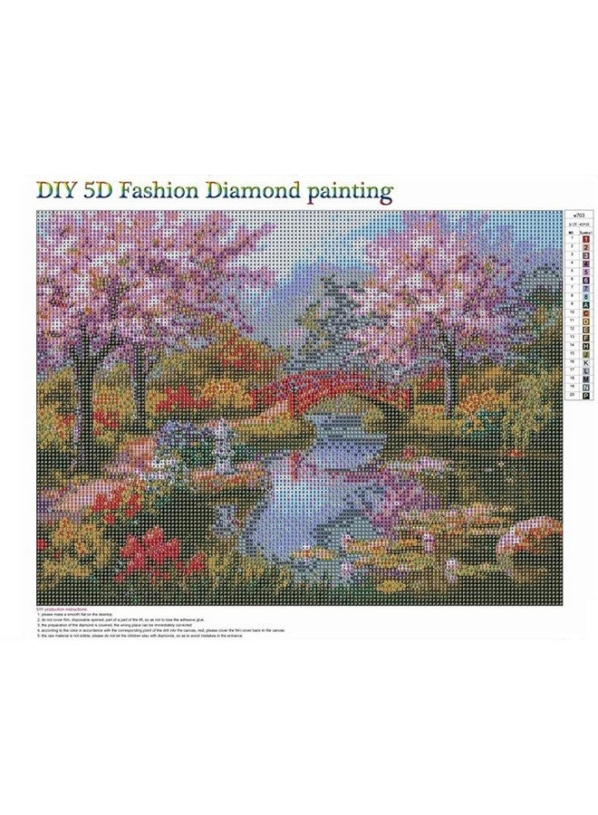 HASTHIP® DIY 5D Diamond Painting by Number Kits Full Drill Rhinestone Embroidery Cross Stitch Pictures Arts Craft, 5D Diamond Painting Kit for Adults & Kids for Home Wall Decor-12x16In - Image 3