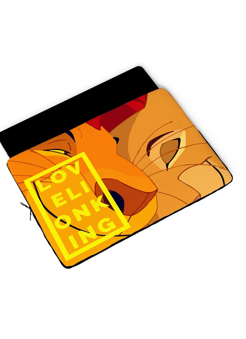 LOUD UNIVERSE Printed Laptop Sleeve 13 inch Orange/Red/Black Tablet Sleeve - Image 4