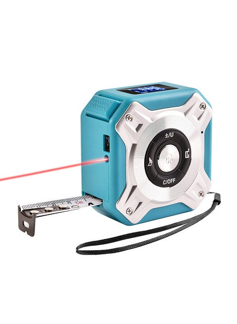 3 in 1 Laser Tape Measure Digital Ranger Finder 16Ft Measuring Tape 131Ft Rechargeable Multi Function Laser Measure Distance/ Area/ Volume/ Pythagorean, Unit Switching, Data Storage
