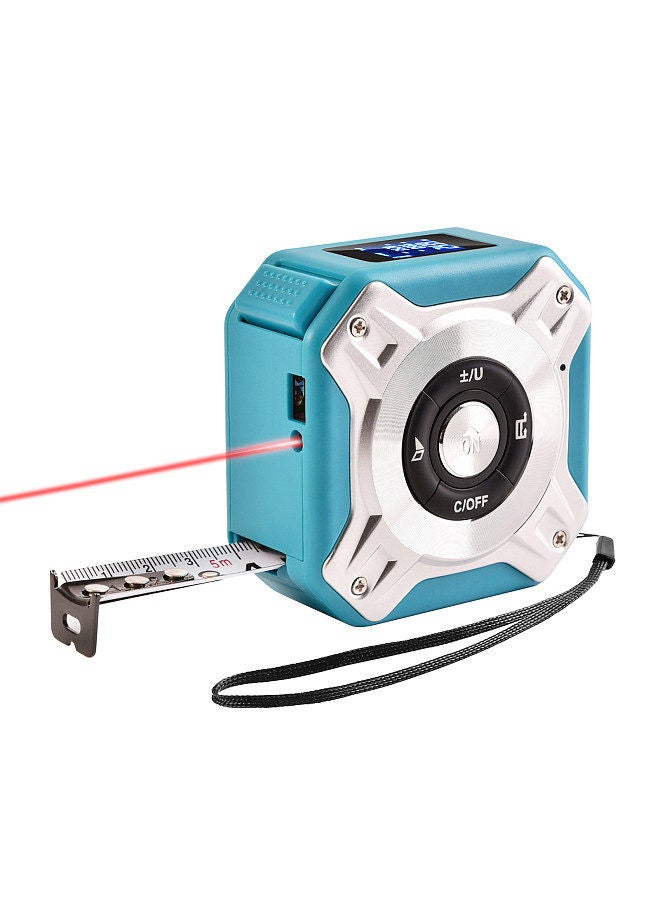 3 in 1 Laser Tape Measure Digital Ranger Finder 16Ft Measuring Tape 131Ft Rechargeable Multi Function Laser Measure Distance/ Area/ Volume/ Pythagorean, Unit Switching, Data Storage
