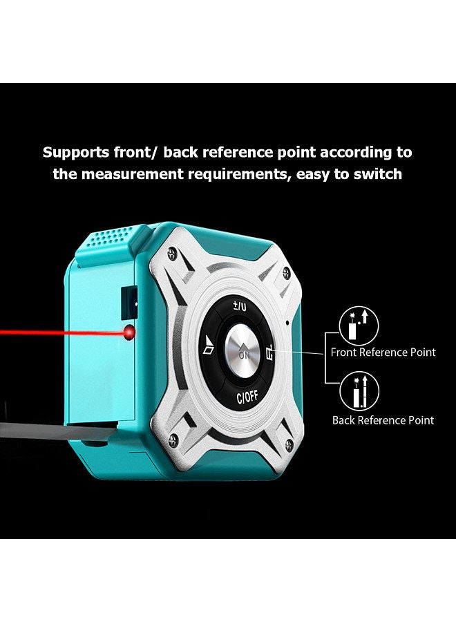 3 in 1 Laser Tape Measure Digital Ranger Finder 16Ft Measuring Tape 131Ft Rechargeable Multi Function Laser Measure Distance/ Area/ Volume/ Pythagorean, Unit Switching, Data Storage