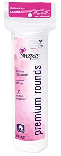 Swisspers Premium Cotton Rounds, Hypoallergenic, 80 Count, Pack of 6 (480 Rounds Total) - Image 5