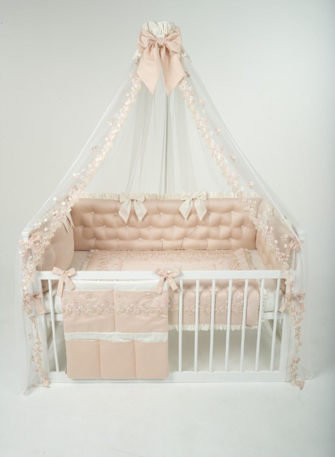Monnet Baby Crib Canopy - Daisies: Stylish Nursery Decor, Mosquito Net for Baby's Sleep - Breathable, Lightweight, Easy Installation  - Image 2