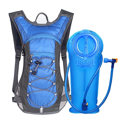 Unigear Hydration Pack Backpack with 70 oz 2L Water Bladder for Running, Hiking, Cycling, Climbing, Camping, Biking (Blue) - Image 1