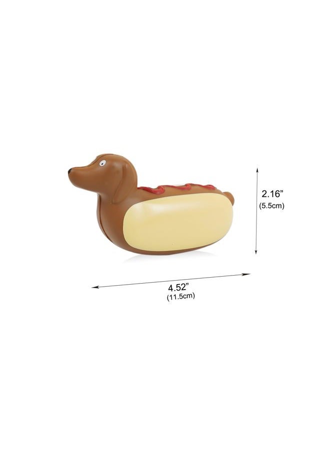 Yobro Desk Stapler Set,Office Supply Kit Includes Tape Dispenser & Mini Stapler,Miniature Dachshund Hot Dog Design with Squeezing Toy - Image 5