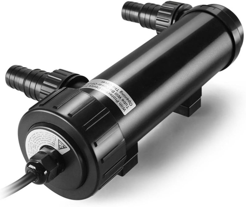 Flexzion Pond UV Lights for Outdoor Ponds - 9W Small Light, 2113-Gal Capacity, 1500L/H UV Pond Clarifier for Outdoor Ponds, Clears Water in Days (CUV-109A) - Image 1