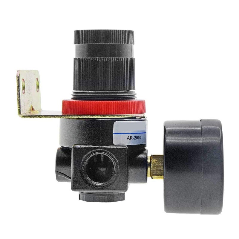 YXQ AR2000 Pneumatic Air Source Compressor 059Kgfcm2 14PT Filter Regulator Valve w Pressure Gauge Install Bracket - Image 4
