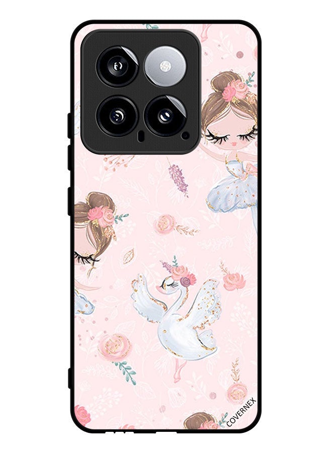 Covernex Protective Case Cover For Xiaomi 14 Doly Girl And Flowers - Image 1