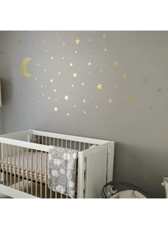 thovorrnl 110Pcs Stars Wall Decal Vinyl Sticker, Removable Children Kids Art DIY Sticker Mural for Boy Girls Baby Room Decoration Good Night Nursery Wall Decor Home House Bedroom Design (Black) - Image 4