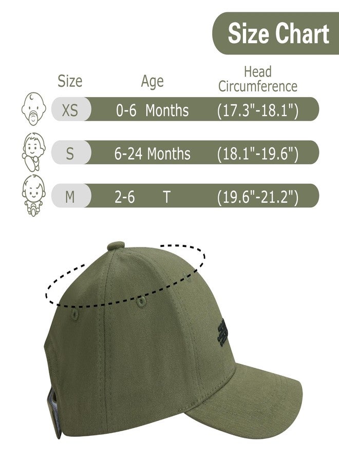 ECOSUMA Toddler Cap for Boys 2-4,4-6 T Army Green - Image 2