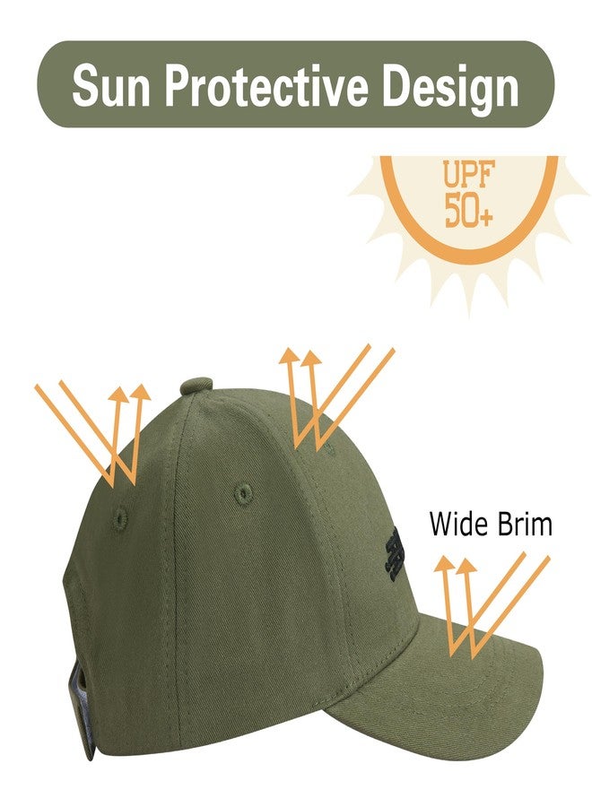 ECOSUMA Toddler Cap for Boys 2-4,4-6 T Army Green - Image 4