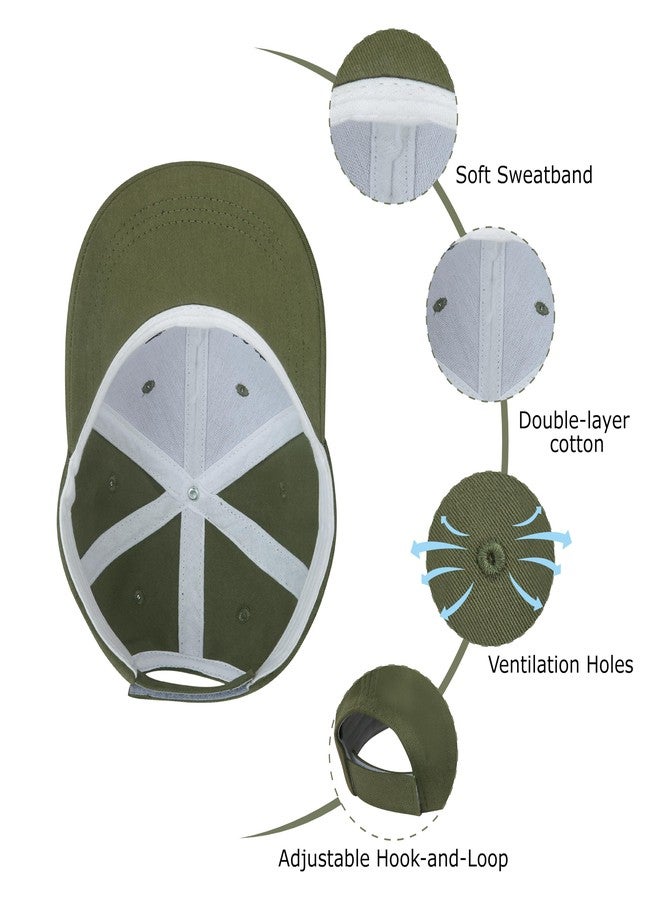 ECOSUMA Toddler Cap for Boys 2-4,4-6 T Army Green - Image 3