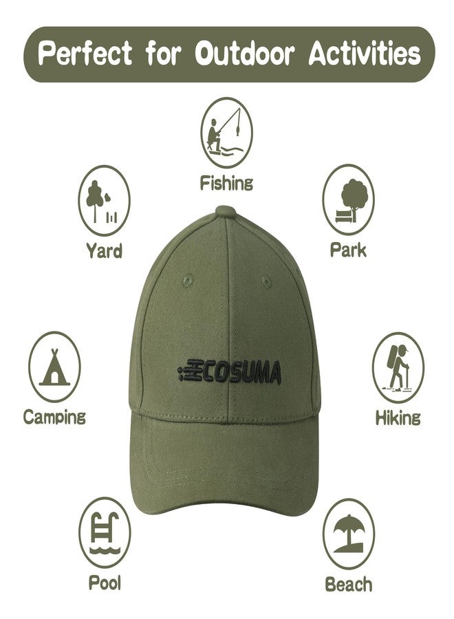 ECOSUMA Toddler Cap for Boys 2-4,4-6 T Army Green - Image 5