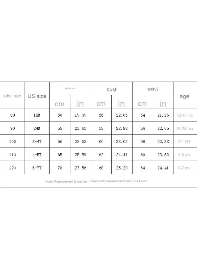 Children's Princess Dress With Trendy Bubble Sleeves Cute Performance Outfit Festival Formal Dress  Skirt - Image 4