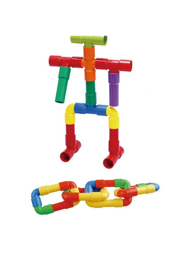 Toddmomy Toddmomy 1 Set of STEM Building Blocks Toy,Tube Locks Construction Building Blocks Set Educational Tube Building Toy for Boys Girls Educational Learning Toys  - Image 5
