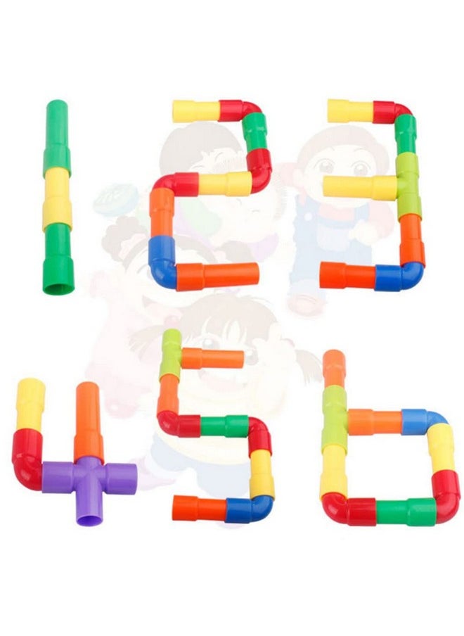Toddmomy Toddmomy 1 Set of STEM Building Blocks Toy,Tube Locks Construction Building Blocks Set Educational Tube Building Toy for Boys Girls Educational Learning Toys  - Image 4