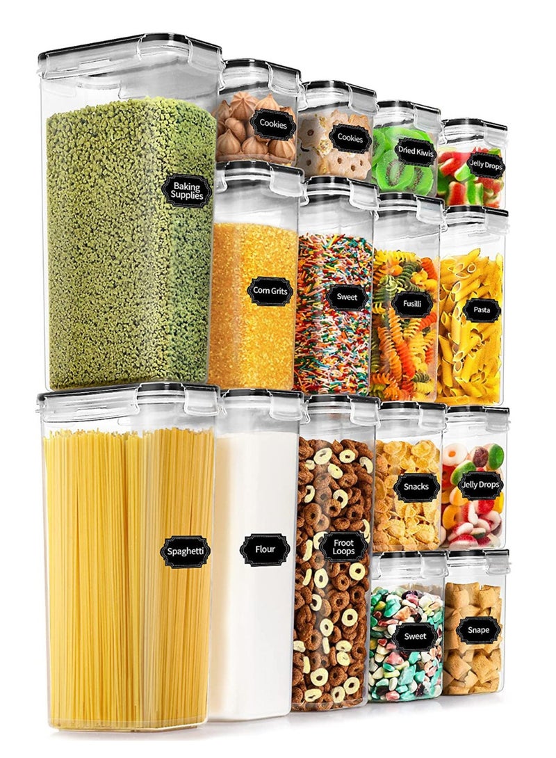 general 16PCS Plastic Airtight Food Storage Container with Lids - Image 1