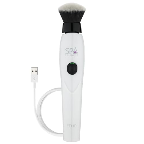SPA SCIENCES Spa Sciences ECHO  Makeup Brush for Flawless Blending Contouring Highlight  Airbrush Finish  3 Speeds  Rechargeable 