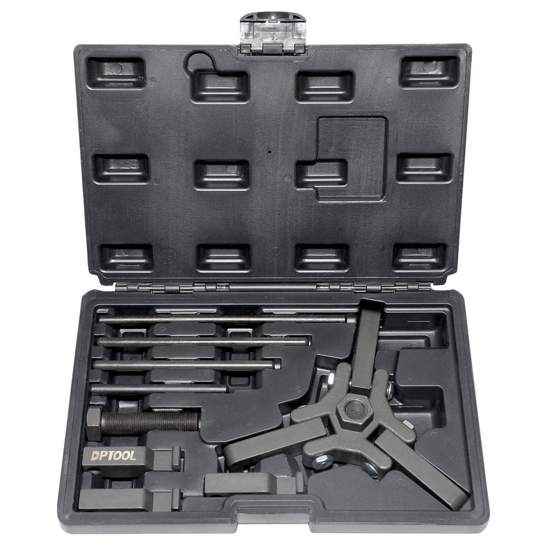 Harmonic Balancer Damper Pulley Remove Extractor Kit Compatible with Ford GM Chrysler Cadillac Chevy Trucks Mitsubishi Upgraded Version 3 Jaw Puller