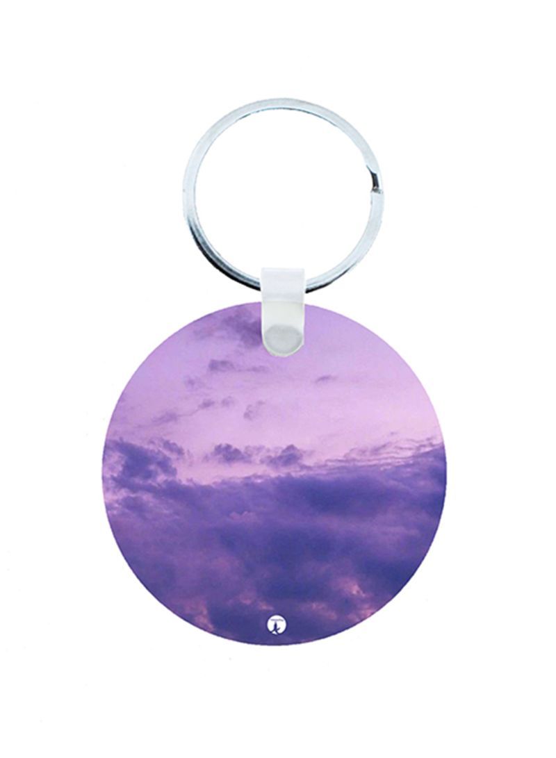 RKN Clouds Wooden Keychain
