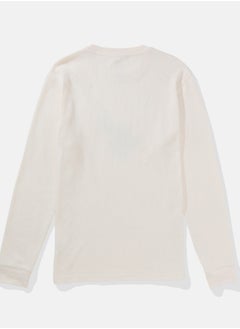 American Eagle AE Long-Sleeve Logo Graphic Thermal T-Shirt  - Image 2