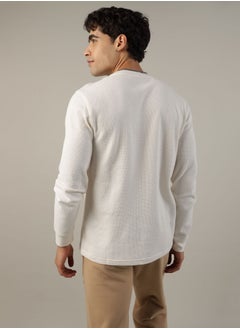 American Eagle AE Long-Sleeve Logo Graphic Thermal T-Shirt  - Image 4