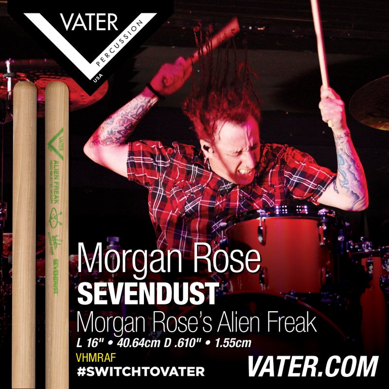 Vater VHMRAF Morgan Rose's Alien Freak Hickory Drum Sticks, Pair - Image 3