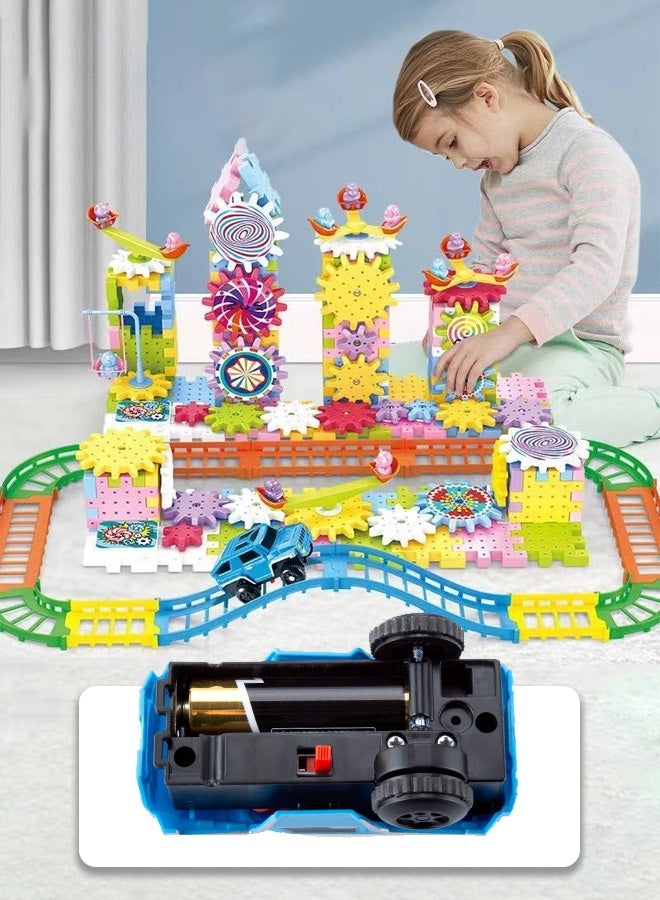مجموعة متنوعة من مكعبات البناء الكهربائية، لعبة ألغاز دوارة، مجموعة ألغاز جزيئات كبيرة للأولاد والبنات من عمر 3 إلى 6 سنوات - Image 5