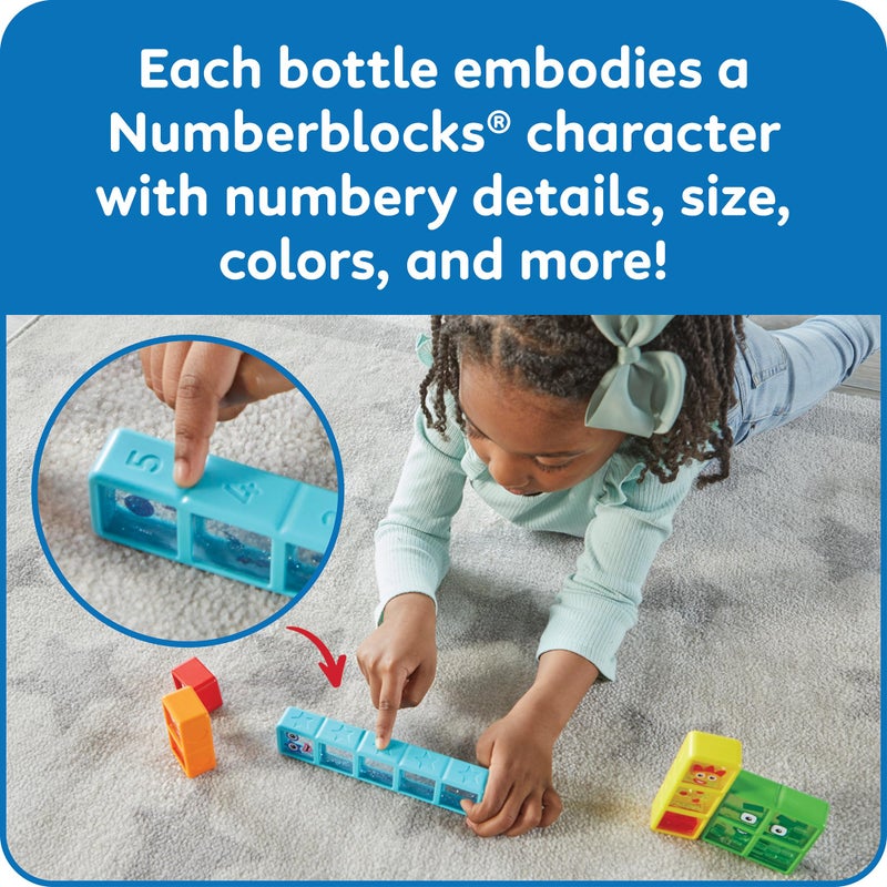 hand2mind Numberblocks One to Five Sensory Bottles, Numbers for Toddlers, Counting Toys, Calming Sensory Fidget Toys, Calm Down Corner Supplies, Social Emotional Learning, Birthday Gifts for Kids - Image 5
