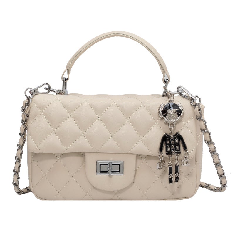 Chanel Style Rhombus Chain Small Square Bag For Women 2023 New Portable Western Style Shoulder Bag Elegant All-Match Messenger Bag
