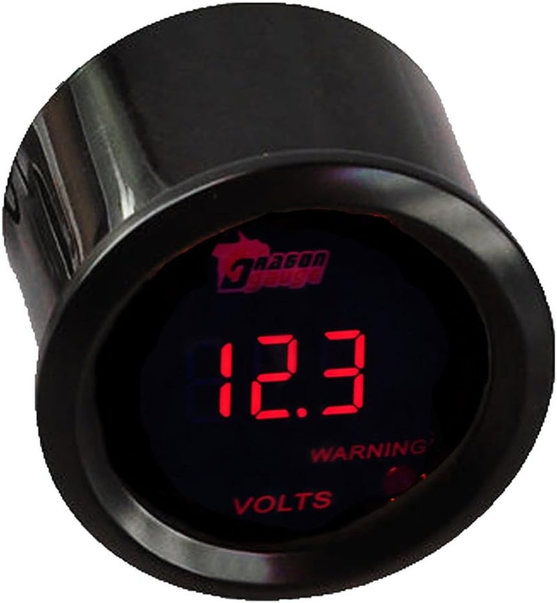 E Support Car 2" 52mm Digital Volt Voltage Gauge Red LED - Image 3