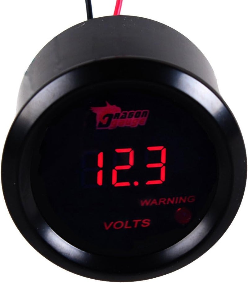 E Support Car 2" 52mm Digital Volt Voltage Gauge Red LED - Image 5