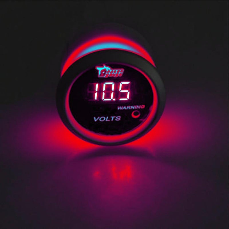 E Support Car 2" 52mm Digital Volt Voltage Gauge Red LED - Image 2